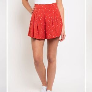 Heart  Printed Shorts 